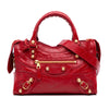 Secondhand Balenciaga Mini Lambskin Motocross Giant 21 City Satchel