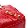 Secondhand Balenciaga Mini Lambskin Motocross Giant 21 City Satchel