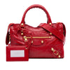 Secondhand Balenciaga Mini Lambskin Motocross Giant 21 City Satchel