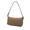 Fendi Mini Zucchino Canvas Shoulder Bag Secondhand