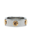 Gucci Stainless Steel and Yellow Gold Plated Combi Ring Secondhand