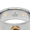 Gucci Stainless Steel and Yellow Gold Plated Combi Ring Secondhand