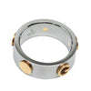 Gucci Stainless Steel and Yellow Gold Plated Combi Ring Secondhand