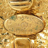 Chanel CC Gold Plated Round Clip on Earrings Secondhand