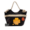 Chanel 2004 Cruise Camellia CC Clover Rope Cabas Tote Secondhand