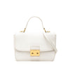 Miu Miu Goatskin Madras Push Lock Top Handle Satchel Secondhand