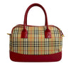 Burberry Haymarket Check Canvas Satchel Secondhand