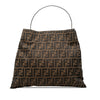 Fendi Zucca Canvas Metal Handle Tote Secondhand