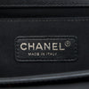 Chanel Old Medium Quilted Patent Acrylic Boy Flap Secondhand