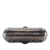 Chanel Paris Edinburgh Mini Gunmetal Grid Cage Clutch on Chain Secondhand
