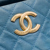 Chanel Quilted Iridescent Calfskin Chic Quilt Bowling Bag Secondhand