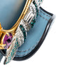 Miu Miu Goatskin Madras Soft Calf Crystal Embellished Crossbody Secondhand