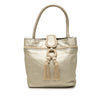 LOEWE Metallic Leather Fringe Tassel Handbag Secondhand