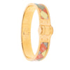 Hermès Narrow Bolduc au Carre Enamel Hinge Bracelet PM Secondhand