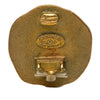 Chanel CC Gold Plated Round Clip On Earrings Secondhand