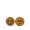 Secondhand Chanel Gold Plated CC Quilted Clip on Earrings