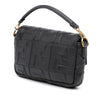 Fendi Mini Zucca Embossed Leather Baguette Satchel Secondhand