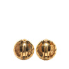 Secondhand Chanel Gold Plated CC Round Clip On Earrings