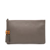 Gucci Calfskin Bamboo Tassel Clutch Secondhand