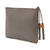 Gucci Calfskin Bamboo Tassel Clutch Secondhand