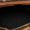 Burberry Small Leather Trimmed House Check Canvas Bridle Orchard Satchel Secondhand