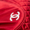Chanel CC Quilted Satin Half Moon Flap Clutch Secondhand