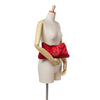 Chanel CC Quilted Satin Half Moon Flap Clutch Secondhand