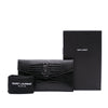 Secondhand Saint Laurent Croc Embossed Leather Uptown Pouch