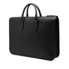 Burberry Check Embossed Trimmed Leather Business Bag Secondhand