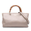 Gucci Medium Calfskin Bamboo Shopper Satchel Secondhand