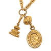 Chanel CC Gold Plated Medallion and Pagoda Pendant Necklace Secondhand