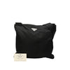 Prada Saffiano Trimmed Tessuto Zip Top Crossbody Secondhand