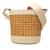 Bvlgari Wicker and Calfskin Serpenti Forever Bucket Bag Secondhand