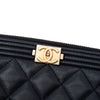 Chanel Large Quilted Caviar Boy O Case Clutch Secondhand