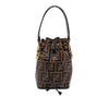 Fendi Mini FF 1974 Embossed Leather Mon Tresor Bucket Bag Secondhand