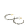 Chanel CC Silver Plated Crystal Star Push Back Earrings Secondhand