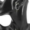 Chanel CC Silver Plated Crystal Star Push Back Earrings Secondhand