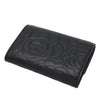 Chanel CC Embossed Leather Camellia Card Holder Secondhand