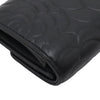 Secondhand Chanel CC Embossed Leather Camellia Card Holder