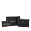Secondhand Chanel CC Embossed Leather Camellia Card Holder