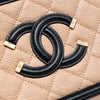 Chanel Small Bicolor Caviar CC Filigree Vanity Case Secondhand