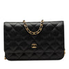 Chanel CC Quilted Caviar Wallet on Chain Secondhand