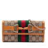 Gucci GG Canvas Web Horsebit Wallet on Chain Secondhand