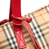 Burberry Haymarket Check Canvas Handbag Secondhand