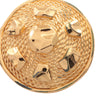 Dior Gold Plated Round Clip On Earrings Secondhand
