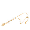 Dior Gold Plated Strass CD Logo Pendant Necklace Secondhand