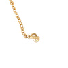 Dior Gold Plated Strass CD Logo Pendant Necklace Secondhand