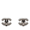 Chanel CC Brass Perforated Clip On Earrings Secondhand