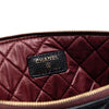 Chanel Large Quilted Stitched Calfskin Zip Pouch Secondhand