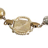 Chanel CC Gold and Palladium Plated Station Bracelet Secondhand
